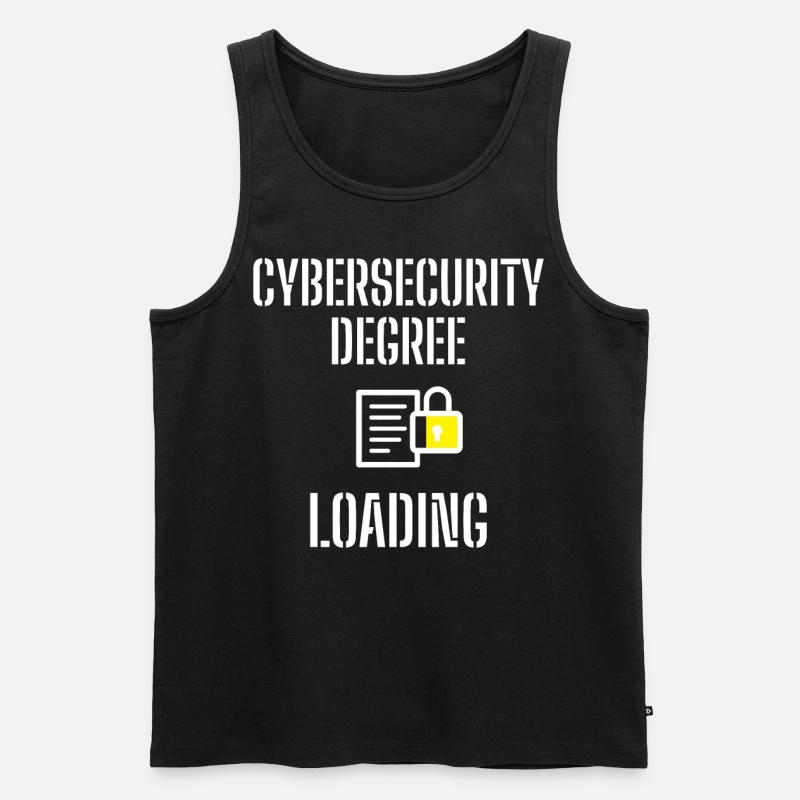 Cybersecurity - IT-Sicherheit Informatiker - Männer Premium Bio Tank Top - Schwarz