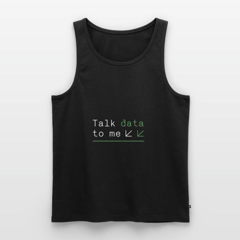 Programmierer - talk data to me Männer Premium Bio Tank Top