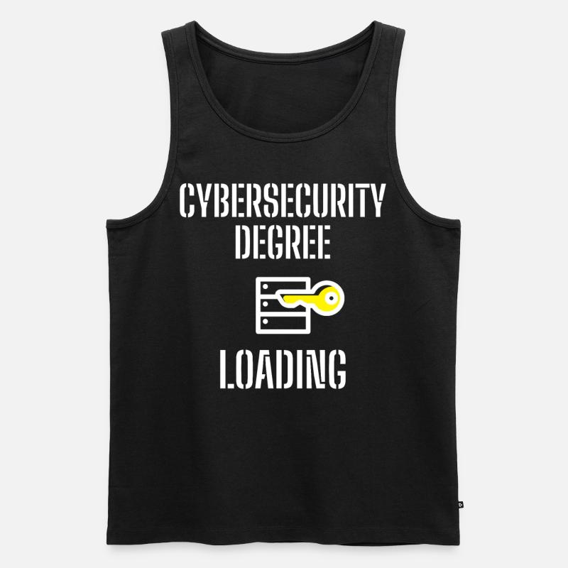 Cybersecurity - IT-Sicherheit Informatiker - Männer Premium Bio Tank Top - Schwarz