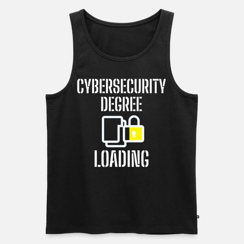 Cybersecurity - IT-Sicherheit Informatiker - Männer Premium Bio Tank Top - Schwarz