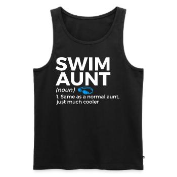 Schwimmer Schwimmen Spruch - Männer Premium Bio Tank Top - Schwarz - Vorne - Michal (187cm)
