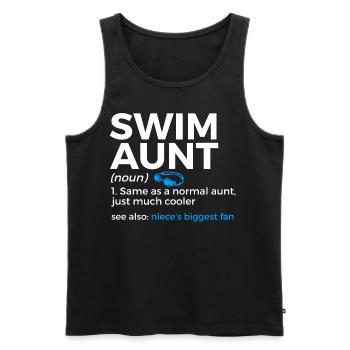 Schwimmer Schwimmen Spruch - Männer Premium Bio Tank Top - Schwarz - Vorne - Michal (187cm)