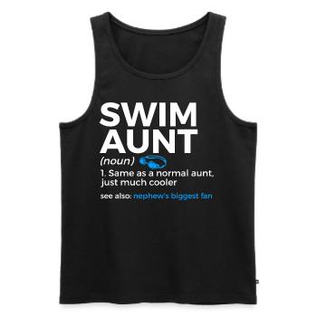 Schwimmer Schwimmen Spruch - Männer Premium Bio Tank Top - Schwarz - Vorne - Michal (187cm)