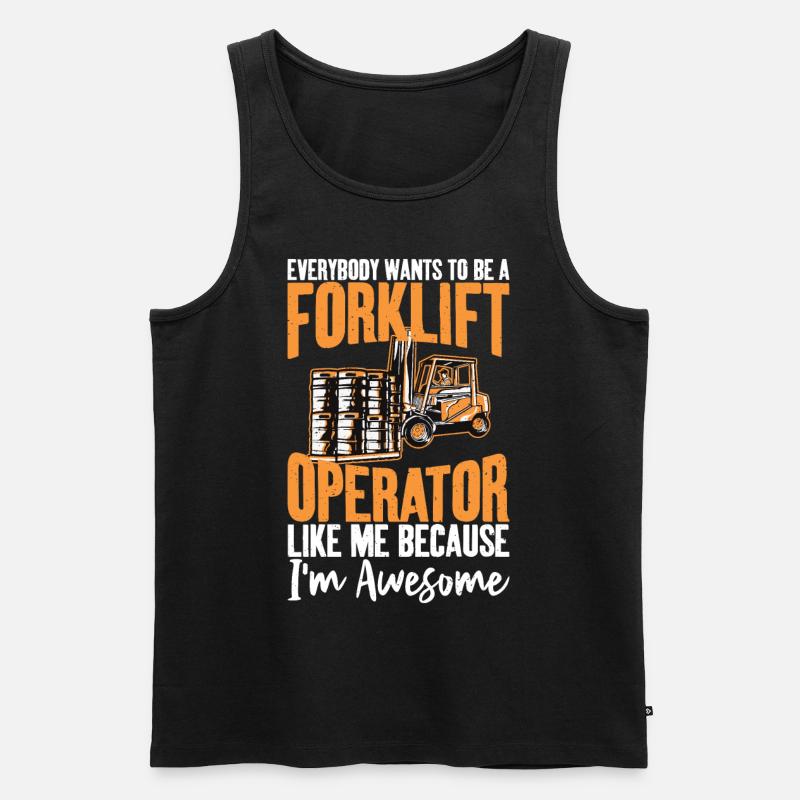 Ehrfürchtige - Männer Premium Bio Tank Top - Schwarz
