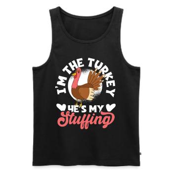 Stuff Valentine's Day Couple - Men's Premium Organic Tank Top - black - Front - Michal (187cm)
