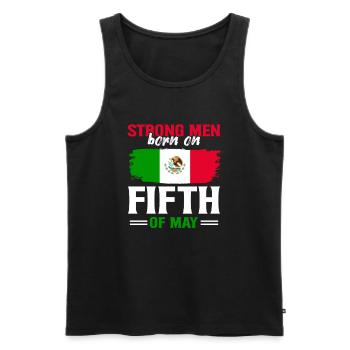 Mexiko Patriotisch Mexikanisch Cinco de Mayo - Männer Premium Bio Tank Top - Schwarz - Vorne - Michal (187cm)