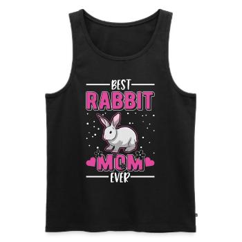 Rabbit Mama Rabbit Rabbit - Men's Premium Organic Tank Top - black - Front - AI Model Male 178 light (178cm)