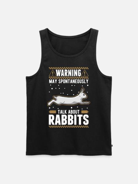 Rabbit Rabbit Rabbit - Men's Premium Organic Tank Top - black