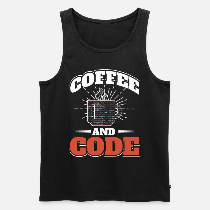 Software Computer Developer - Men's Premium Organic Tank Top - black