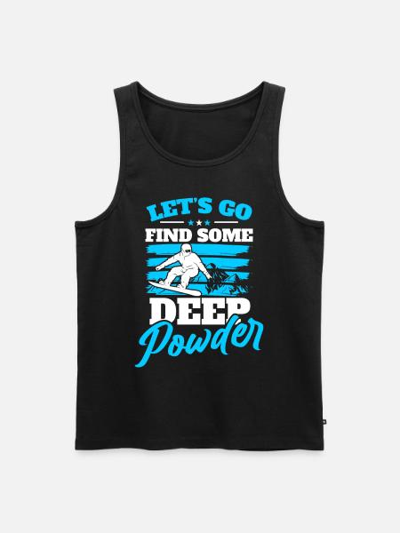 Snowboard Skiing Snowboarding - Men's Premium Organic Tank Top - black