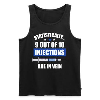 Gesundheitspersonal Patient im häuslichen Bereich - Männer Premium Bio Tank Top - Schwarz - Vorne - AI Model Male 178 light (178cm)