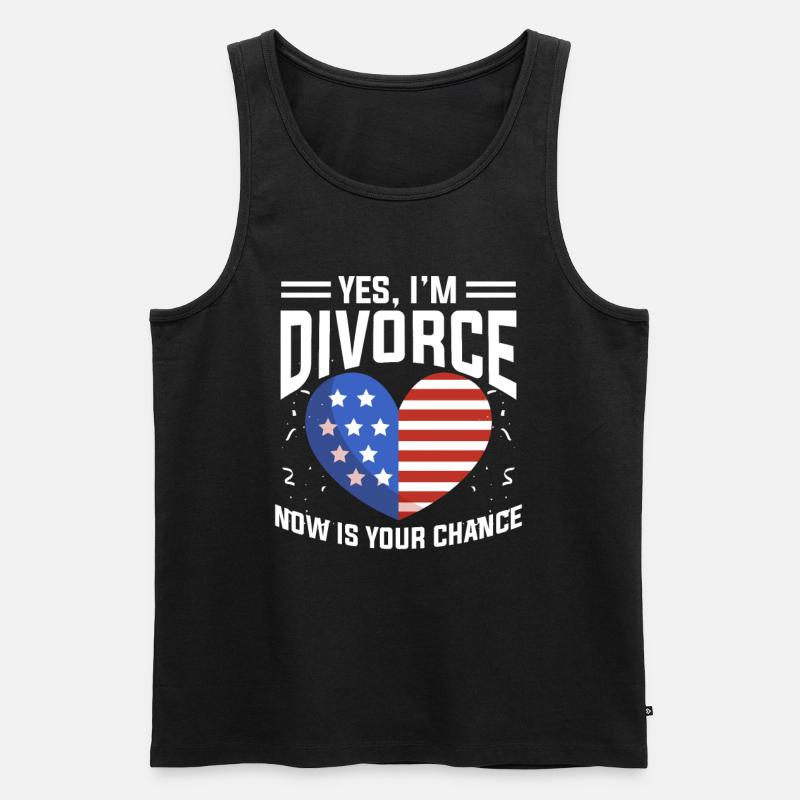 Scheidung Ehekrise - Männer Premium Bio Tank Top - Schwarz