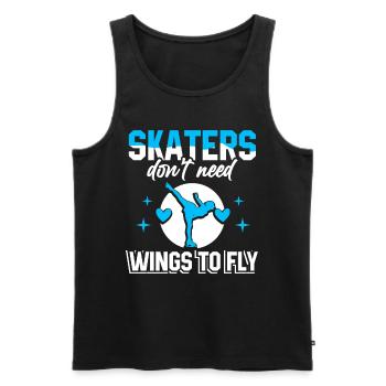 Eiskunstlauf Schlittschuhläufer - Männer Premium Bio Tank Top - Schwarz - Vorne - Michal (187cm)