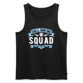 Muschelsammler Muscheln Shell Hunting Squad - Männer Premium Bio Tank Top - Schwarz - Vorne - AI Model Male 178 light (178cm)
