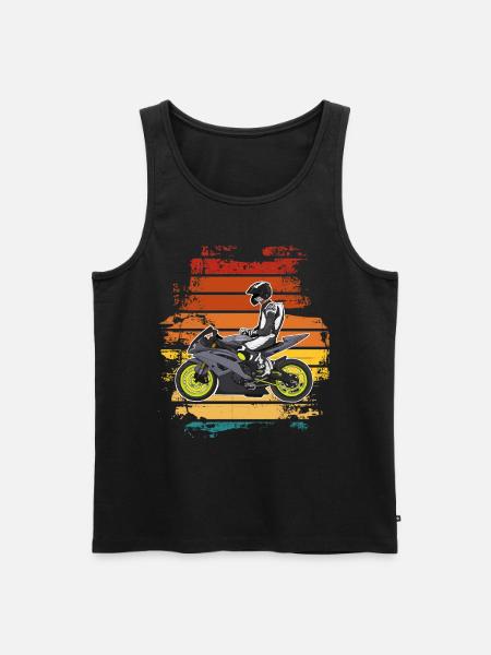 Motorcycle Lifestyle / Motorcycle / Motorcycle biker - Men's Premium Organic Tank Top - black