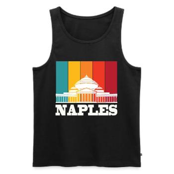 Southern Italy Naples Italian Home Holidays on - Men's Premium Organic Tank Top - black - Front - Michal (187cm)