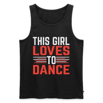 Just a Girl Who Loves HipHop - Männer Premium Bio Tank Top - Schwarz - Vorne - AI Model Male 178 light (178cm)