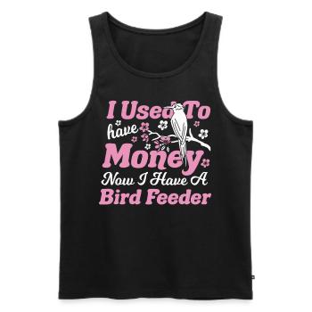 Vogelbeobachtung Vogelfeder Ornithologe Birder - Männer Premium Bio Tank Top - Schwarz - Vorne - AI Model Male 178 light (178cm)