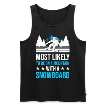 Snowboard Ski Snowboarders - Débardeur bio Premium Homme - noir - Devant - Michal (187cm)