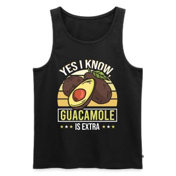 De Mayo Vegetarier Veganer Mexikaner - Männer Premium Bio Tank Top - Schwarz - Vorne - Michal (187cm)