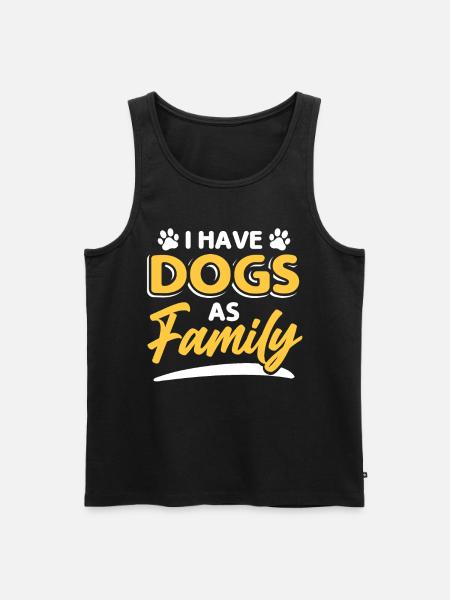 Family Dog Dog Owners - Men's Premium Organic Tank Top - black