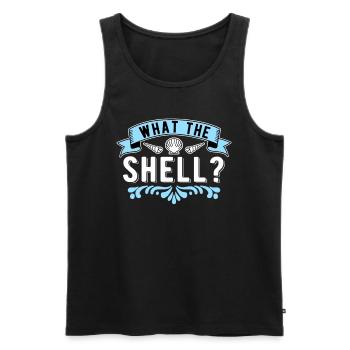 Shell Collectors Shells What The Shell - Men's Premium Organic Tank Top - black - Front - AI Model Male 178 light (178cm)