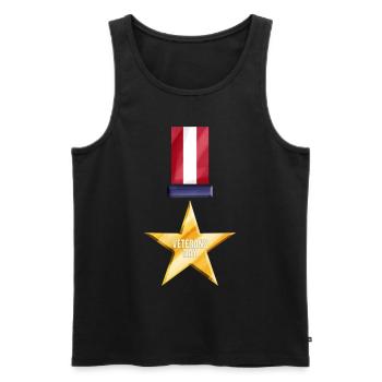 Golden Medal Of Honor For Veterans Day - Männer Premium Bio Tank Top - Schwarz - Vorne - AI Model Male 178 light (178cm)