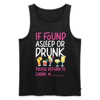 Cruise Ship Vacation Friends - Männer Premium Bio Tank Top - Schwarz - Vorne - AI Model Male 178 light (178cm)