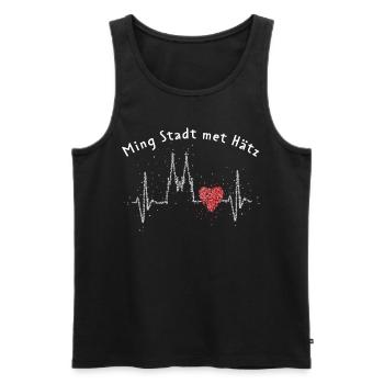 Kölner Dom Karneval Colonia Kölle Köln Konfetti - Männer Premium Bio Tank Top - Schwarz - Vorne - Michal (187cm)