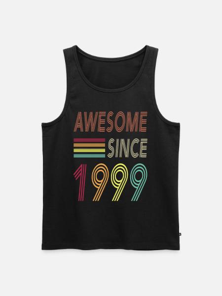 Awesome since 1999 - Männer Premium Bio Tank Top - Schwarz