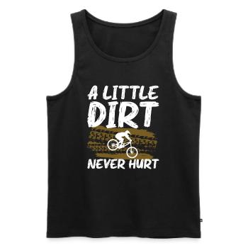 Mountain Bike Mtb Downhill Bike Cyclist Biker - Men's Premium Organic Tank Top - black - Front - Michal (187cm)