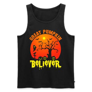 Nightmare Pumpkin Halloween Party Witch Spirit - Men's Premium Organic Tank Top - black - Front - Michal (187cm)