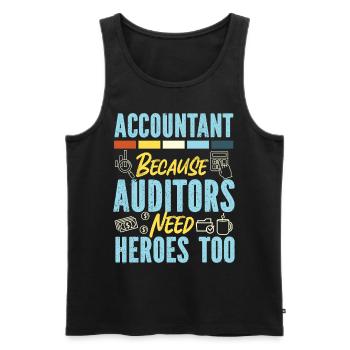 Accountant Bookkeeper Accounting - Männer Premium Bio Tank Top - Schwarz - Vorne - Michal (187cm)
