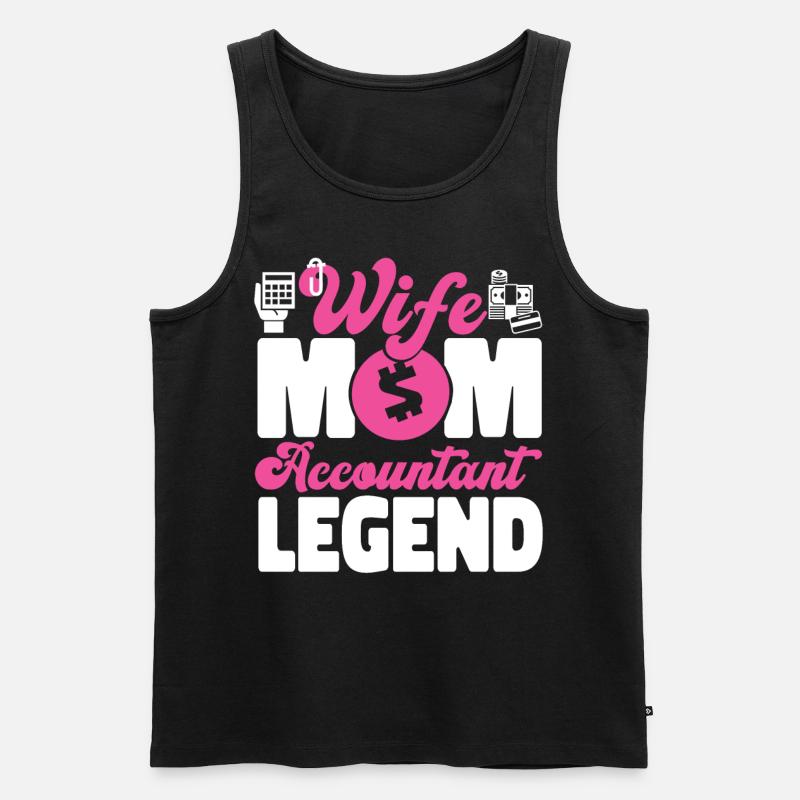 Comptable Comptable Comptable - Débardeur bio Premium Homme - noir