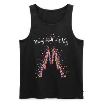 Kölner Karneval Dom Kölsch Kölle Köln Colonia - Männer Premium Bio Tank Top - Schwarz - Vorne - Michal (187cm)