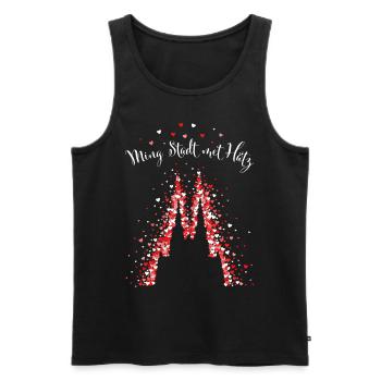 Kölner Karneval Dom Kölsch Köln Rot Weiss Kölle - Männer Premium Bio Tank Top - Schwarz - Vorne - Michal (187cm)