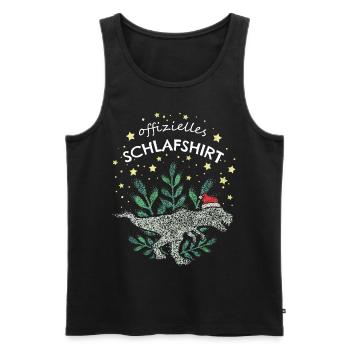 Weihnachtsmuffel Rentier Anti Kein Bock Santa - Männer Premium Bio Tank Top - Schwarz - Vorne - Michal (187cm)