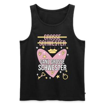 Geschwister Familie Schwestern Schwester - Männer Premium Bio Tank Top - Schwarz - Vorne - Michal (187cm)