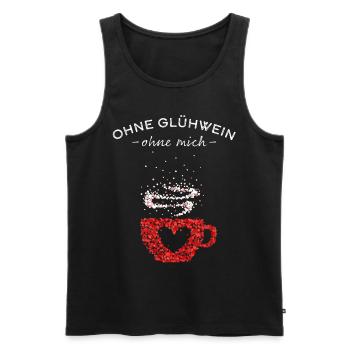 Glühwein Weihnachtsmarkt Winterzeit Christmas - Männer Premium Bio Tank Top - Schwarz - Vorne - Michal (187cm)