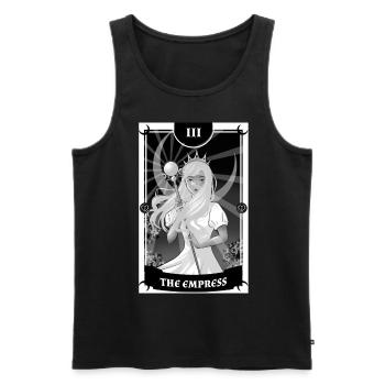 Anime -Tarot -Karte die Kaiserin Gothic - Männer Premium Bio Tank Top - Schwarz - Vorne - Michal (187cm)