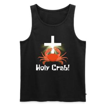 T-shirt de crabe de crabe de crevette de scorpion de homard - Débardeur bio Premium Homme - noir - Devant - Michal (187cm)