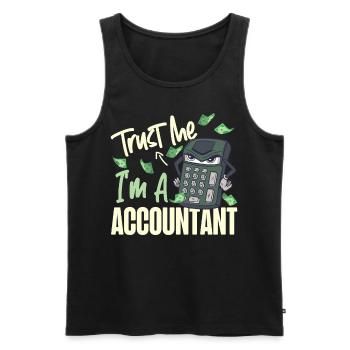 Accountant Bookkeeper Accounting - Männer Premium Bio Tank Top - Schwarz - Vorne - Michal (187cm)