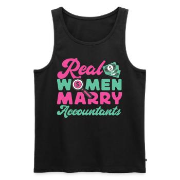 Accountant Bookkeeper Marriage - Männer Premium Bio Tank Top - Schwarz - Vorne - Michal (187cm)