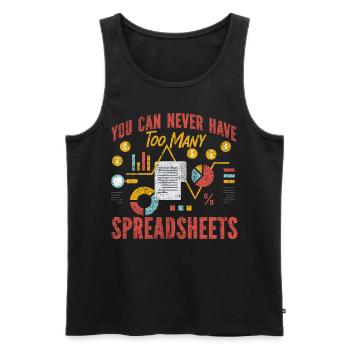 Accountant Bookkeeper Accounting - Männer Premium Bio Tank Top - Schwarz - Vorne - Michal (187cm)