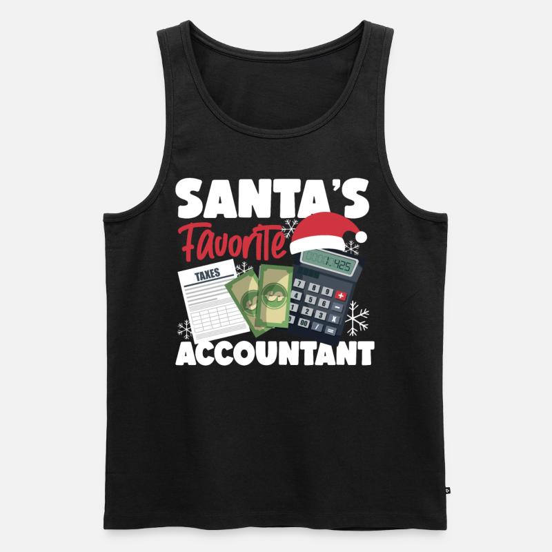 Accountant Bookkeeper Accounting - Männer Premium Bio Tank Top - Schwarz