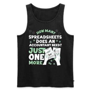 Accountant Bookkeeper Accounting - Männer Premium Bio Tank Top - Schwarz - Vorne - Michal (187cm)