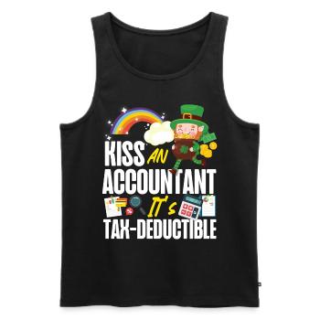 Accountant Bookkeeper Accounting - Men's Premium Organic Tank Top - black - Front - Michal (187cm)