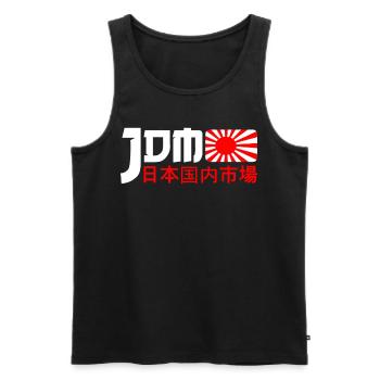JDM Motorsport Auto Tuning Automotive - Männer Premium Bio Tank Top - Schwarz - Vorne - Michal (187cm)