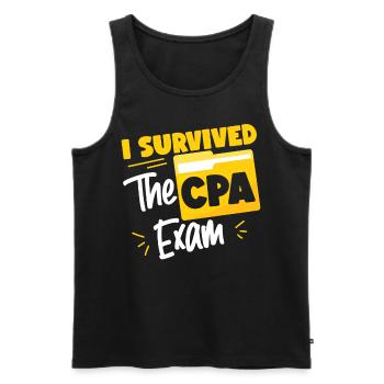 Accountant Bookkeeper Accounting - Männer Premium Bio Tank Top - Schwarz - Vorne - Michal (187cm)