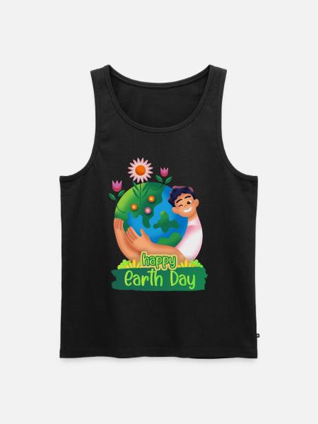 International Earth Day - Men's Premium Organic Tank Top - black